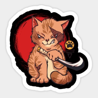 Yakuza Cat Sticker